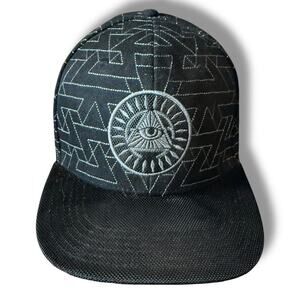Grassroots California San Pedro Del Sol Hat Limited Edition Satin Geometric OSFM